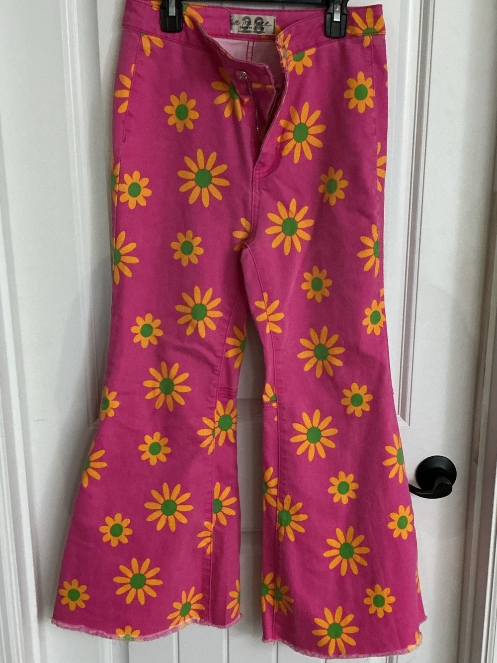 Free People Youthquake Lipstick Combo Pink Floral Daisy Flare  Size 28